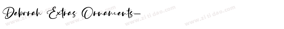 Deborah Extras Ornaments字体转换